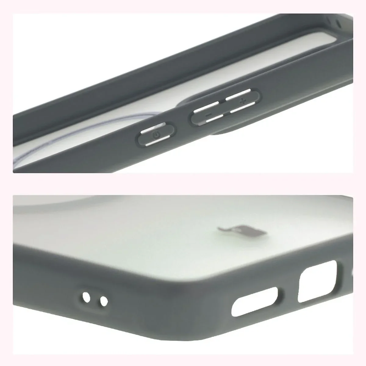 Handyhülle mit Magnetring für Realme GT 7 / 7T, Bizon Case MatteO, Getönt-Grau - Image 5
