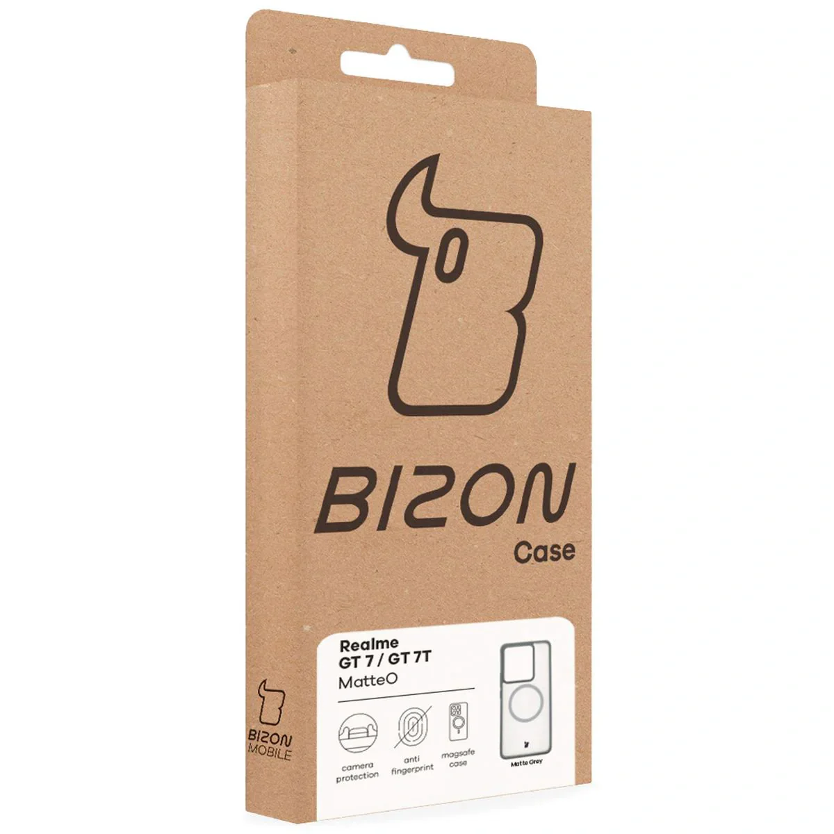 Handyhülle mit Magnetring für Realme GT 7 / 7T, Bizon Case MatteO, Getönt-Grau - Image 7