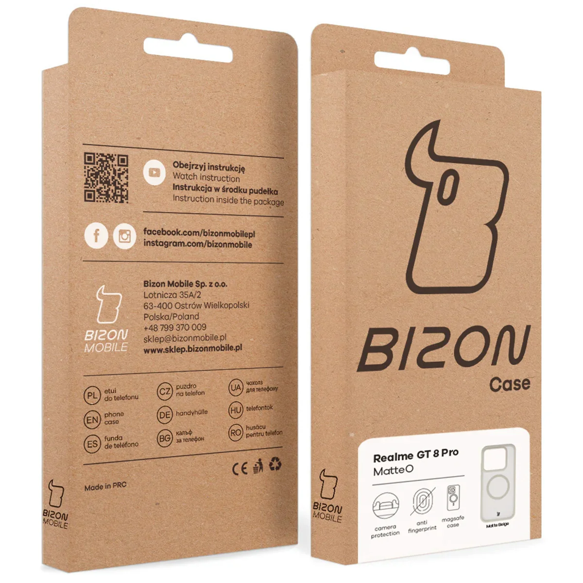 Handyhülle mit Magnetring für Realme GT 8 Pro, Bizon Case MatteO, Getönt-Beige - Image 8