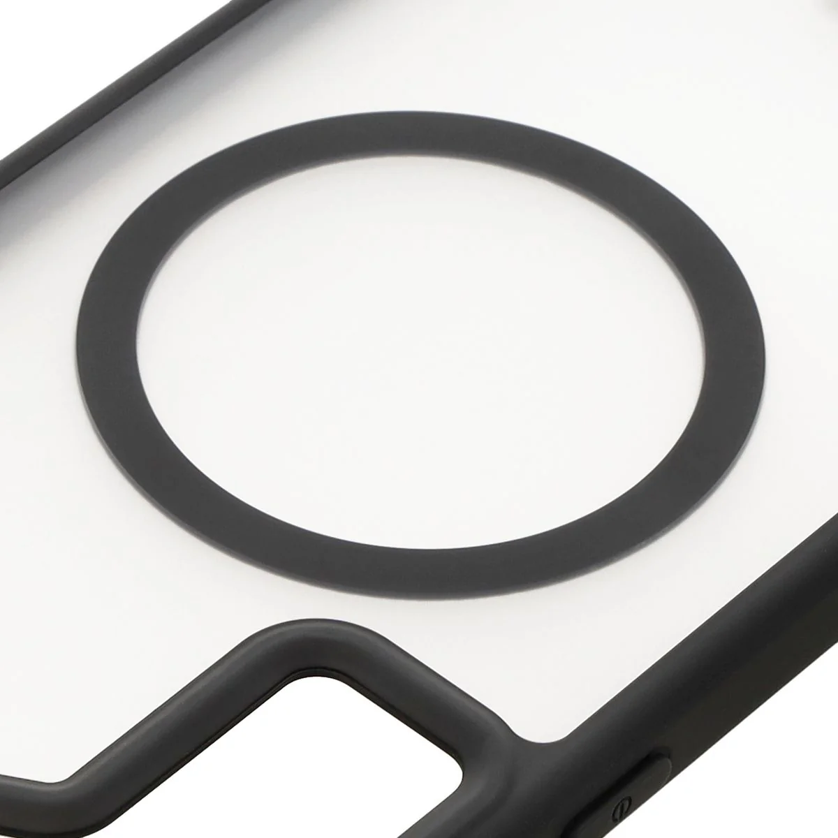 Handyhülle mit Magnetring für Galaxy S24 Plus, Bizon Case MatteO, Semitransparent mit schwarzem Rand - Image 3