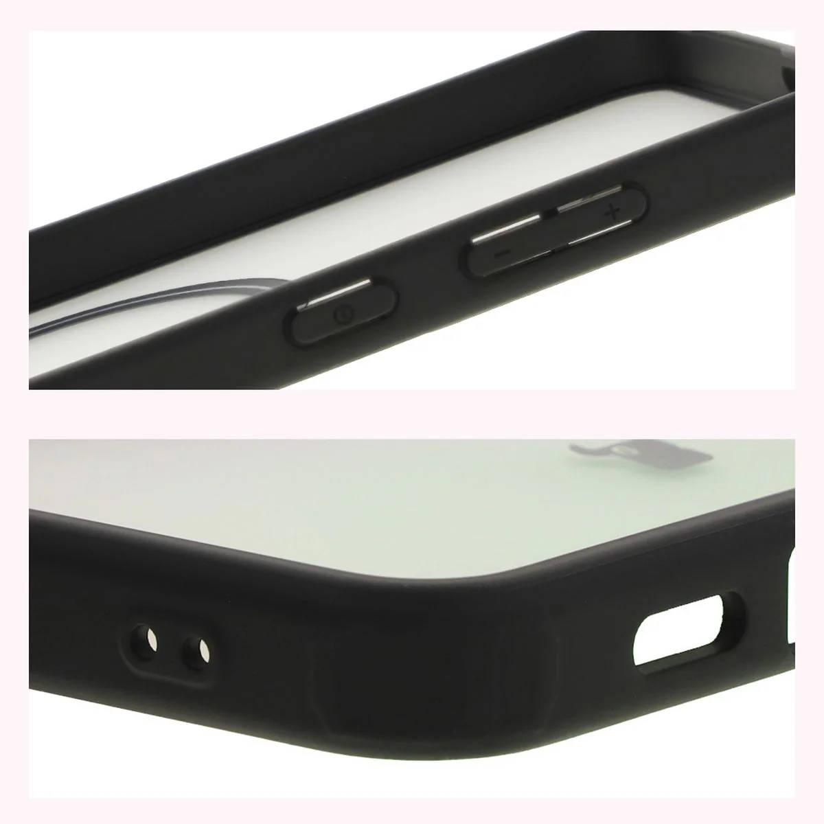 Handyhülle mit Magnetring für Galaxy S24 Plus, Bizon Case MatteO, Semitransparent mit schwarzem Rand - Image 5