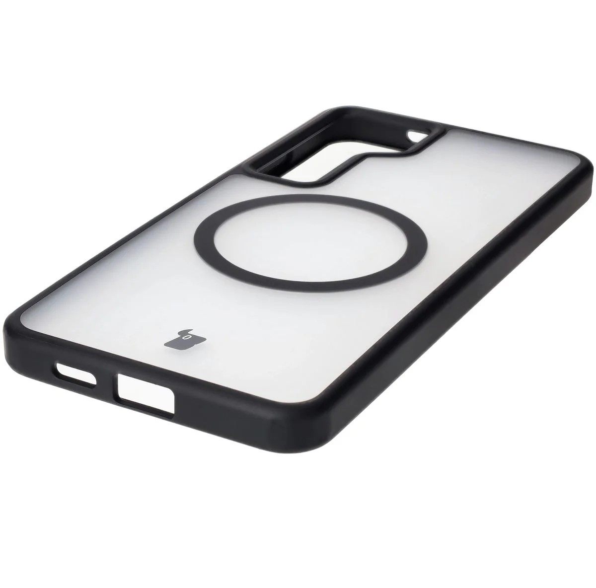 Handyhülle mit Magnetring für Galaxy S24 Plus, Bizon Case MatteO, Semitransparent mit schwarzem Rand - Image 6