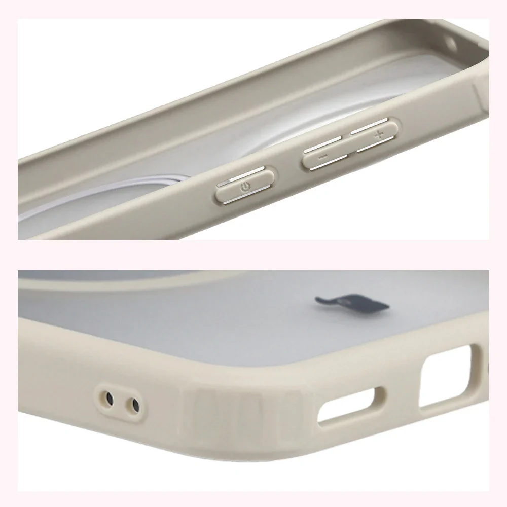 Handyhülle mit Magnetring für Vivo X300, Bizon Case MatteO, Getönt-Beige - Image 5