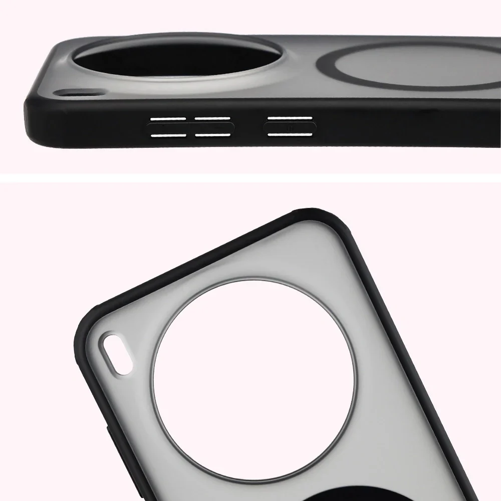 Handyhülle mit Magnetring für Vivo X300, Bizon Case MatteO, Getönt-Schwarz - Image 4