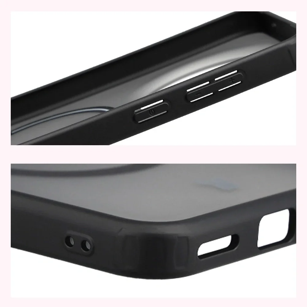 Handyhülle mit Magnetring für Vivo X300, Bizon Case MatteO, Getönt-Schwarz - Image 5