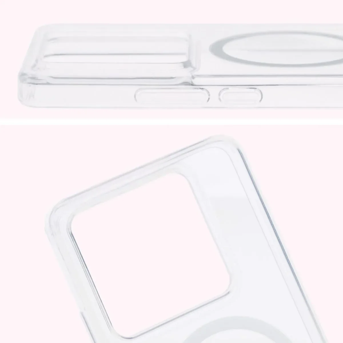 Handyhülle mit Magnetring für Xiaomi 14T Pro, Bizon Case CrystalO, Transparent - Image 4