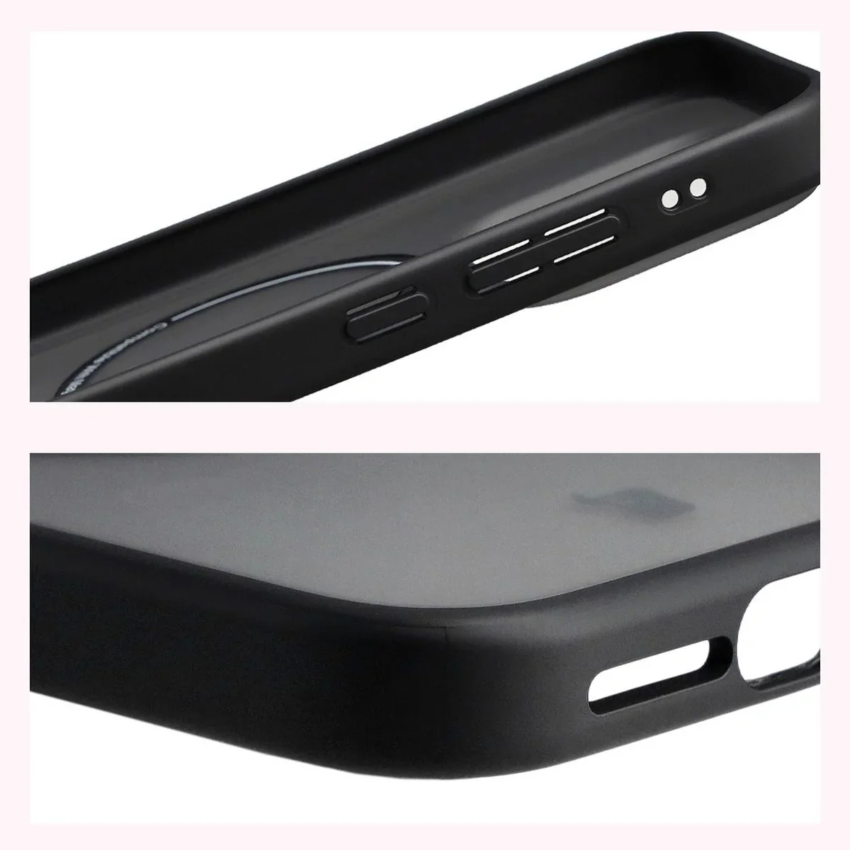 Handyhülle mit Magnetring für Xiaomi 17, Bizon Case MatteO, Getönt-Schwarz - Image 5