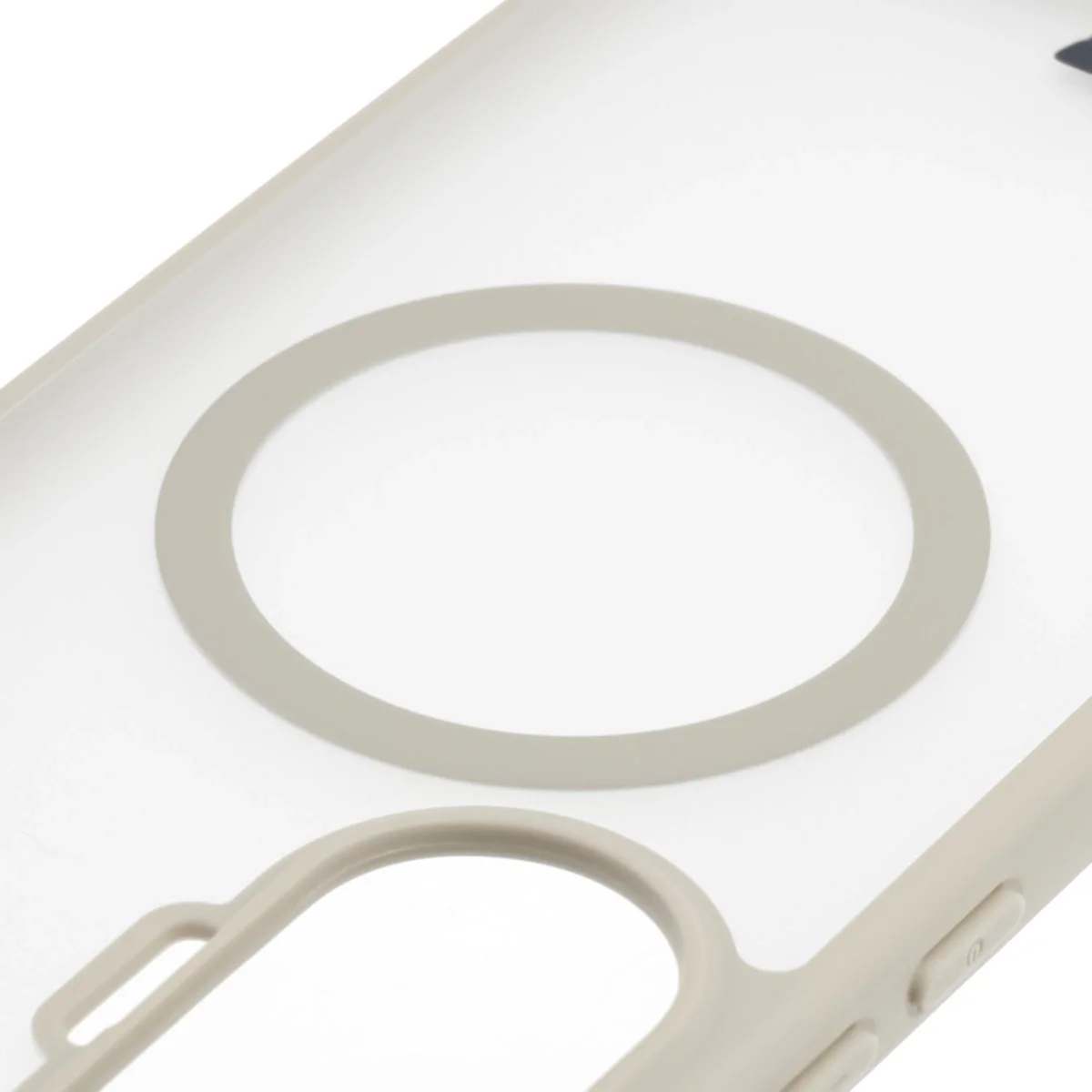 Handyhülle mit Magnetring für Xiaomi POCO F7, Bizon Case MatteO, Getönt-Beige - Image 3