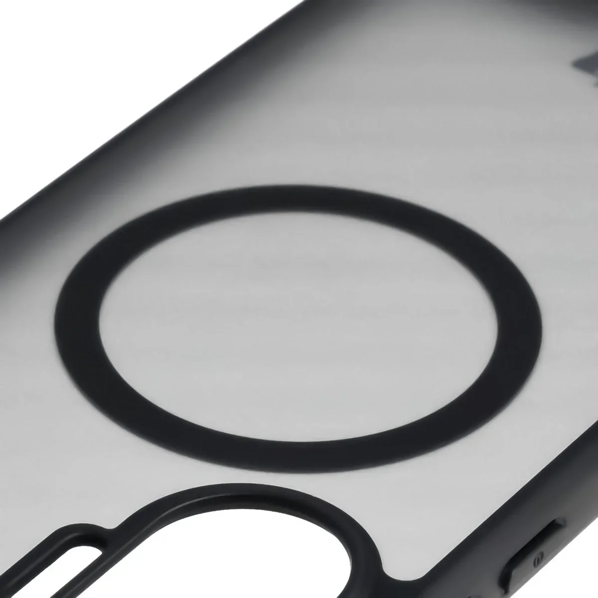 Handyhülle mit Magnetring für Xiaomi POCO F7, Bizon Case MatteO, Getönt-Schwarz - Image 3
