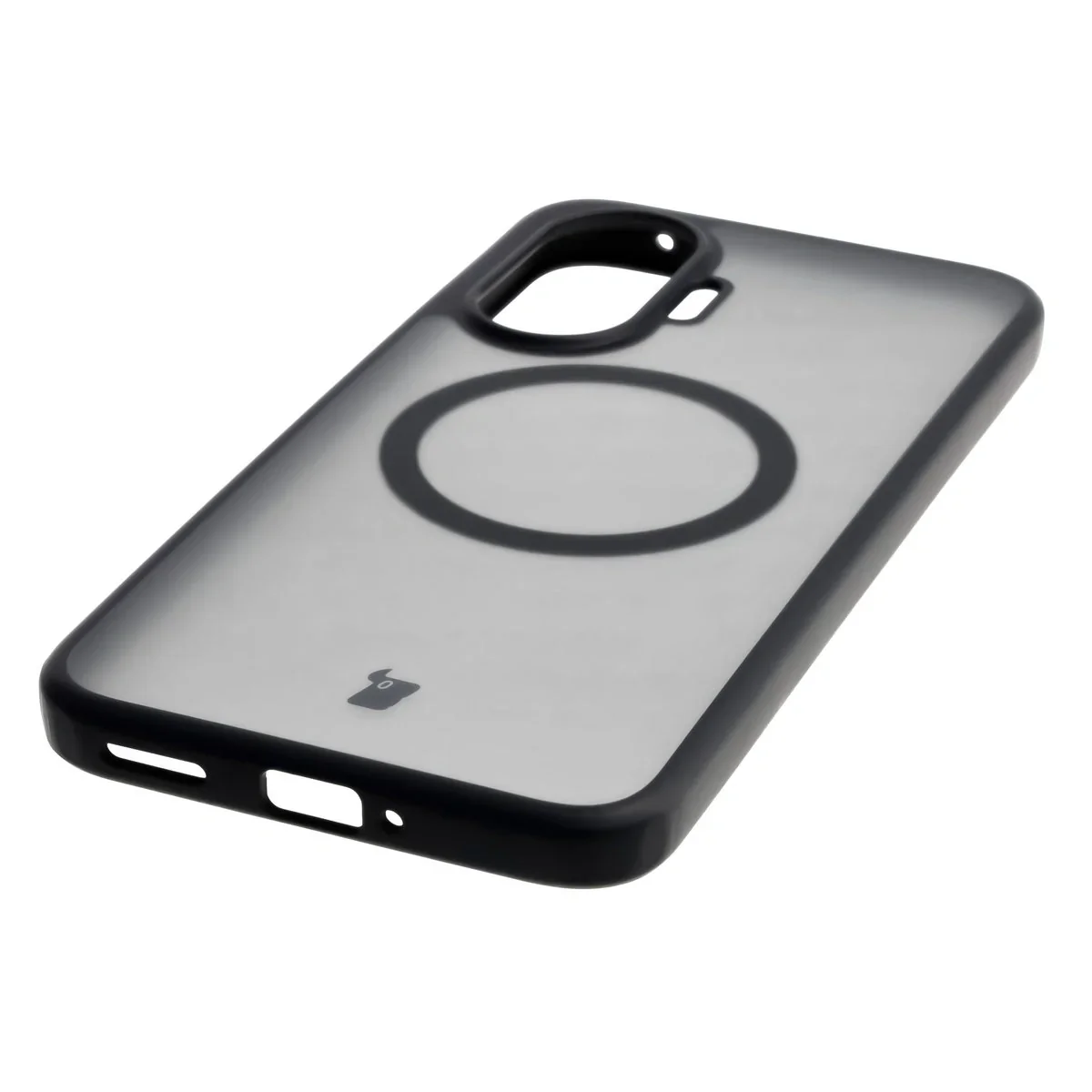 Handyhülle mit Magnetring für Xiaomi POCO F7, Bizon Case MatteO, Getönt-Schwarz - Image 6