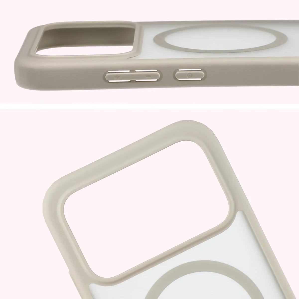 Handyhülle mit Magnetring für Xiaomi POCO F8 Pro, Bizon Case MatteO, Getönt-Beige - Image 4