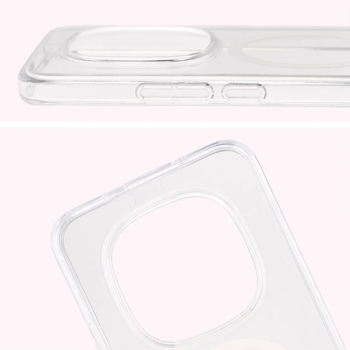 Handyhülle mit Magnetring für Xiaomi Redmi Note 15 Pro Plus 5G / Poco M8 Pro, Bizon Case CrystalO, Transparent - Image 4