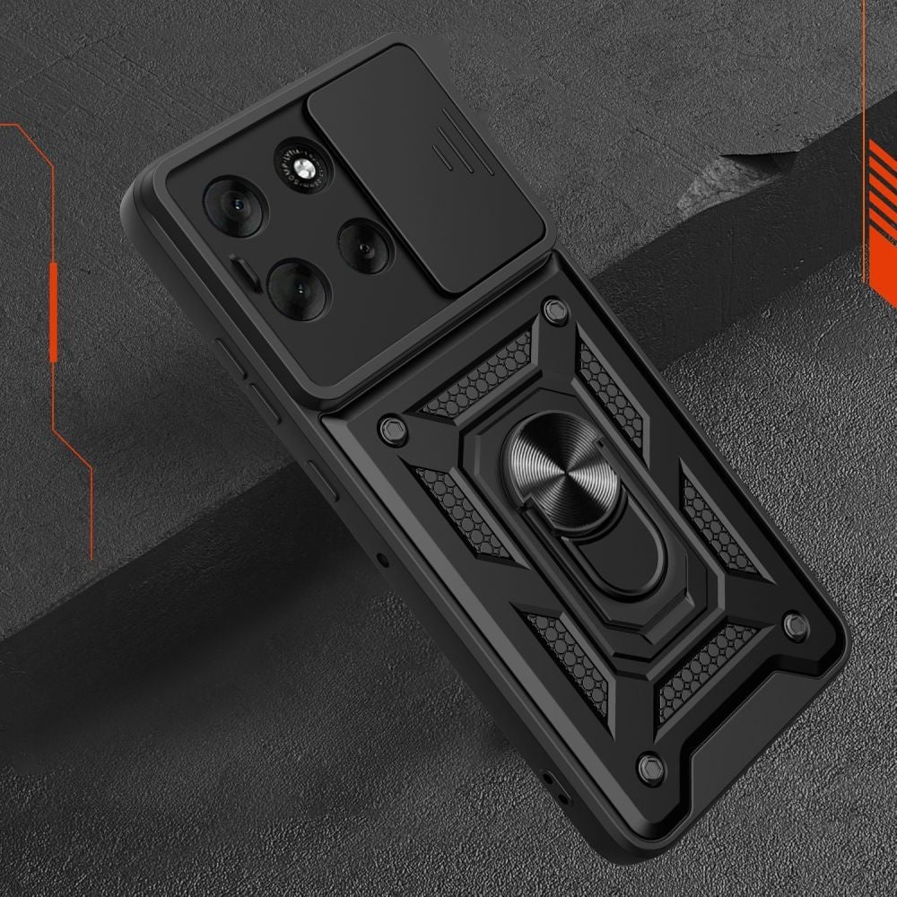 Handyhülle mit Ring für Motorola Moto G86 5G, Tech-Protect Camshield Pro, Schwarz - Image 5
