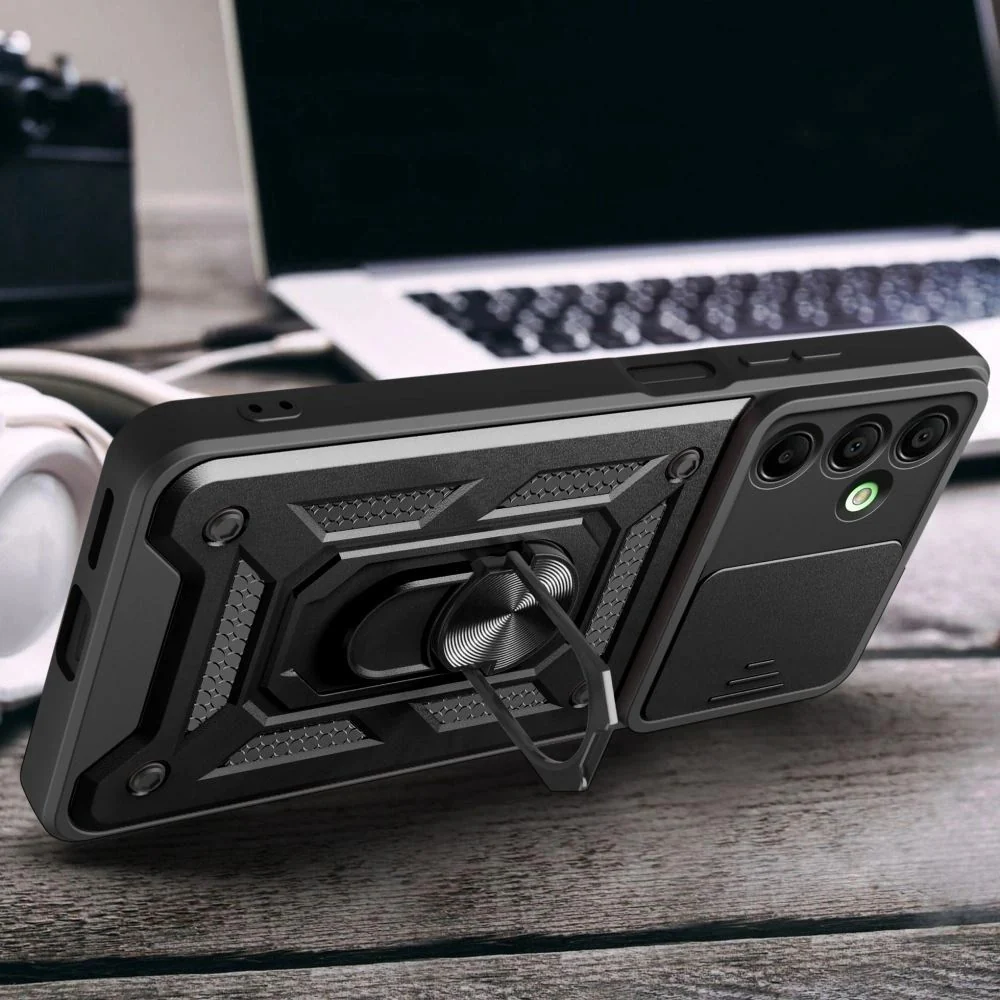 Handyhülle mit Ring für Samsung Galaxy A17 5G/4G, Tech-Protect Camshield Pro, Schwarz - Image 6