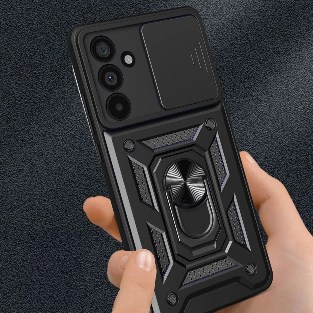 Handyhülle mit Ring für Samsung Galaxy A37 5G, Tech-Protect Camshield Pro, Schwarz - Image 5