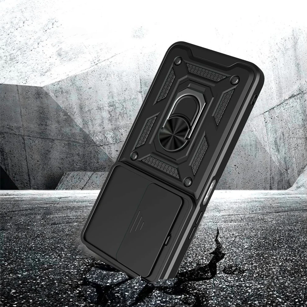 Handyhülle mit Ring für Xiaomi Redmi 15 4G / 5G, Tech-Protect Camshield Pro, Schwarz - Image 2