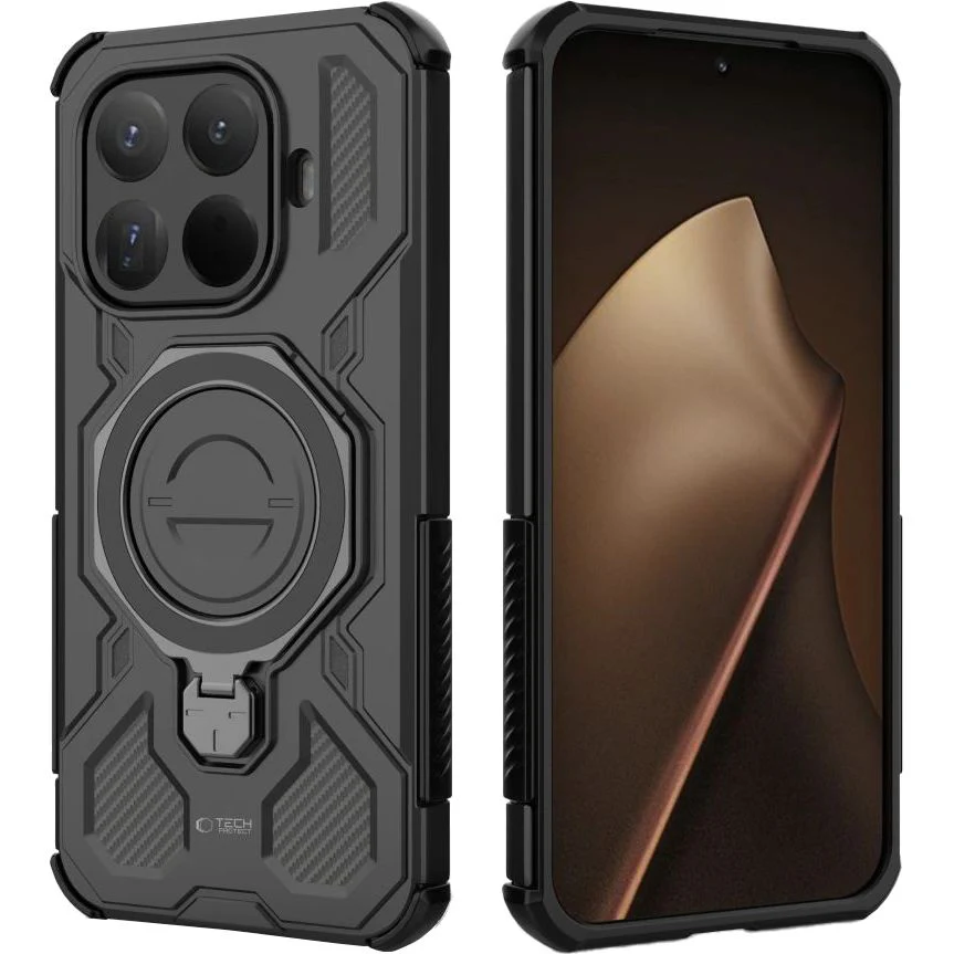Handyhülle mit Ständer für Xiaomi 15T Pro, Tech-Protect TacticStand mit MagSafe, mattes Schwarz - Image 2