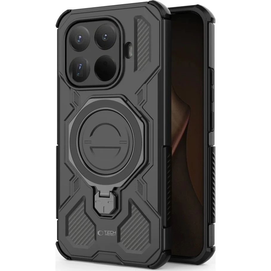 Handyhülle mit Ständer für Xiaomi 15T Pro, Tech-Protect TacticStand mit MagSafe, mattes Schwarz - Image 3