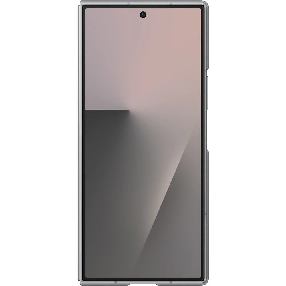 Handyhülle mit Standfunktion und 2x Anti-Reflexionsfolie für Galaxy Z Fold7, Samsung Silicone Case, Grau - Image 3