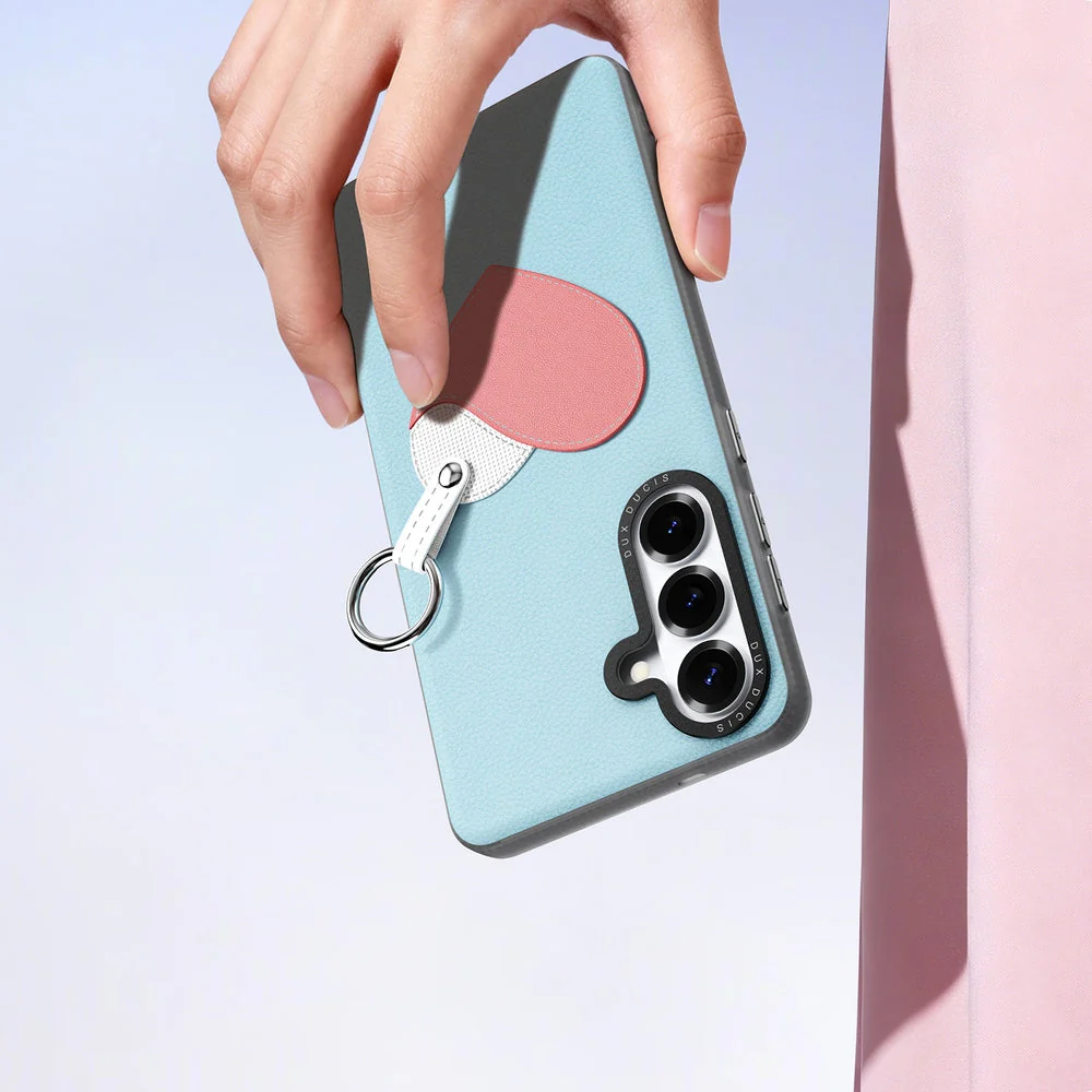 Handyhülle mit Trageband für Galaxy S26 Plus, Dux Ducis Luvy, Blau mit Rosa Herz - Image 8