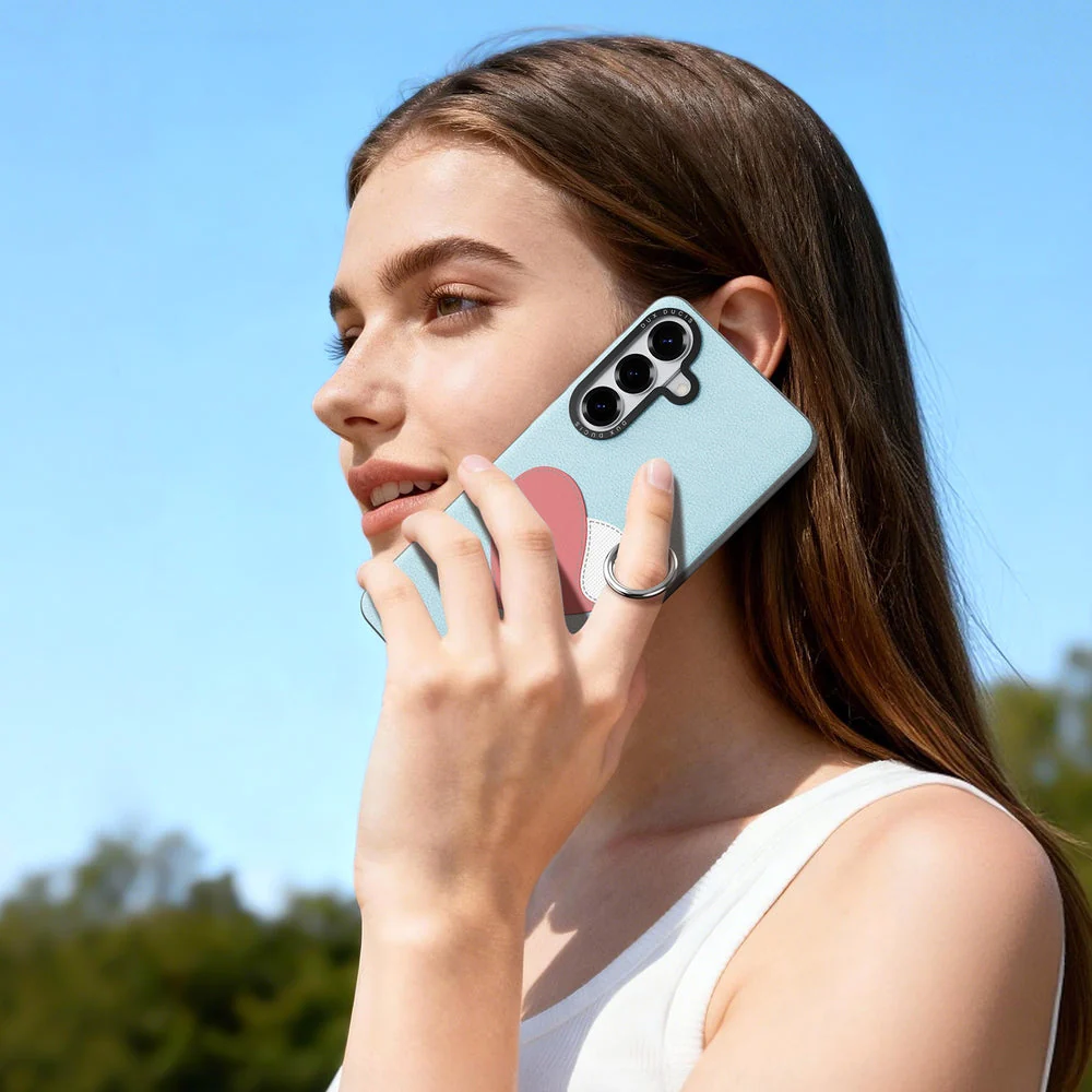 Handyhülle mit Trageband für Galaxy S26 Plus, Dux Ducis Luvy, Blau mit Rosa Herz - Image 9