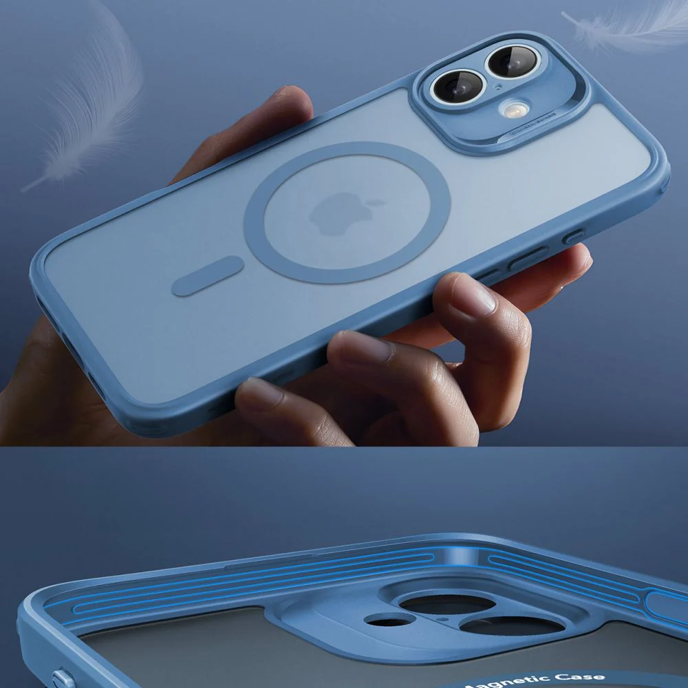 Handyhülle und Gehärtetes Glas für Bildschirm für iPhone 16, ESR Classic Pro Set HaloLock für MagSafe, Durchscheinend-Blau - Image 5