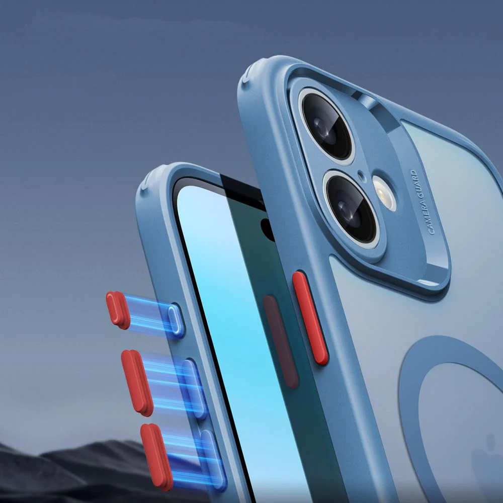 Handyhülle und Gehärtetes Glas für Bildschirm für iPhone 16, ESR Classic Pro Set HaloLock für MagSafe, Durchscheinend-Blau - Image 7