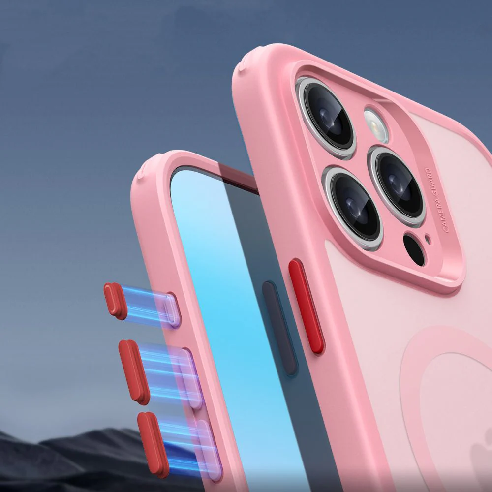 Handyhülle und Gehärtetes Glas für Bildschirm für iPhone 16 Pro Max, ESR Classic Pro Set HaloLock für MagSafe, Durchscheinend-Rosa - Image 7