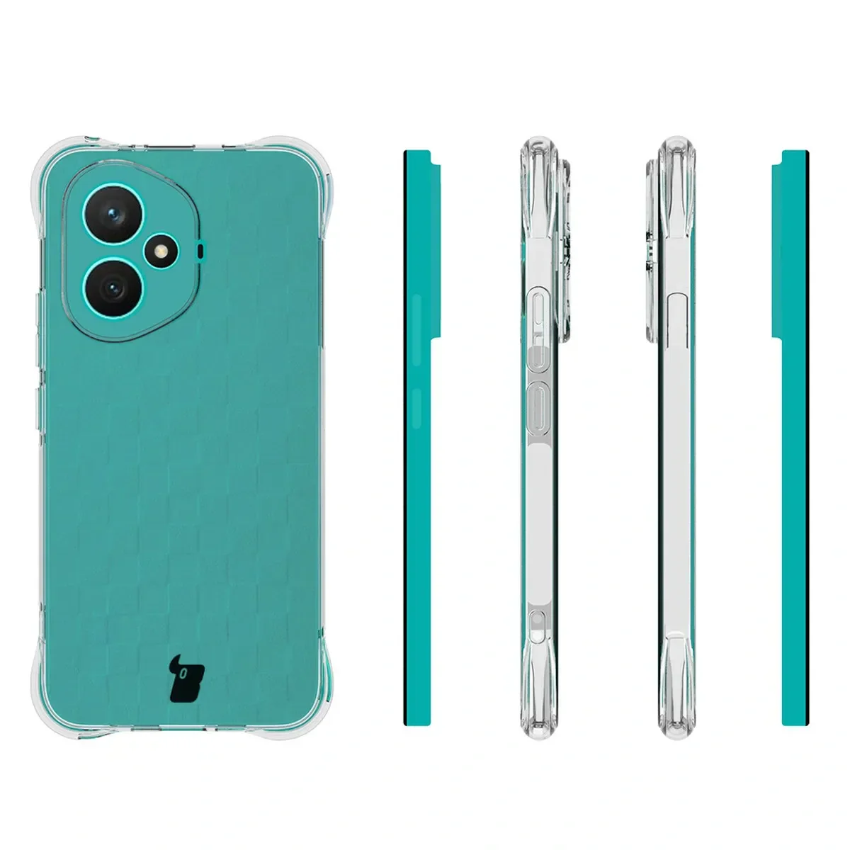 Handyhülle + 2x Folie für Honor 400, Bizon Case Clear Pack, Transparent - Image 4