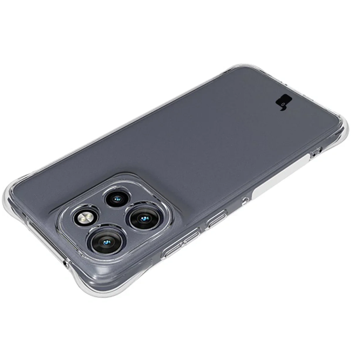 Handyhülle + 2x Folie für Motorola Edge 50 Neo, Bizon Case Clear Pack, Transparent - Image 6