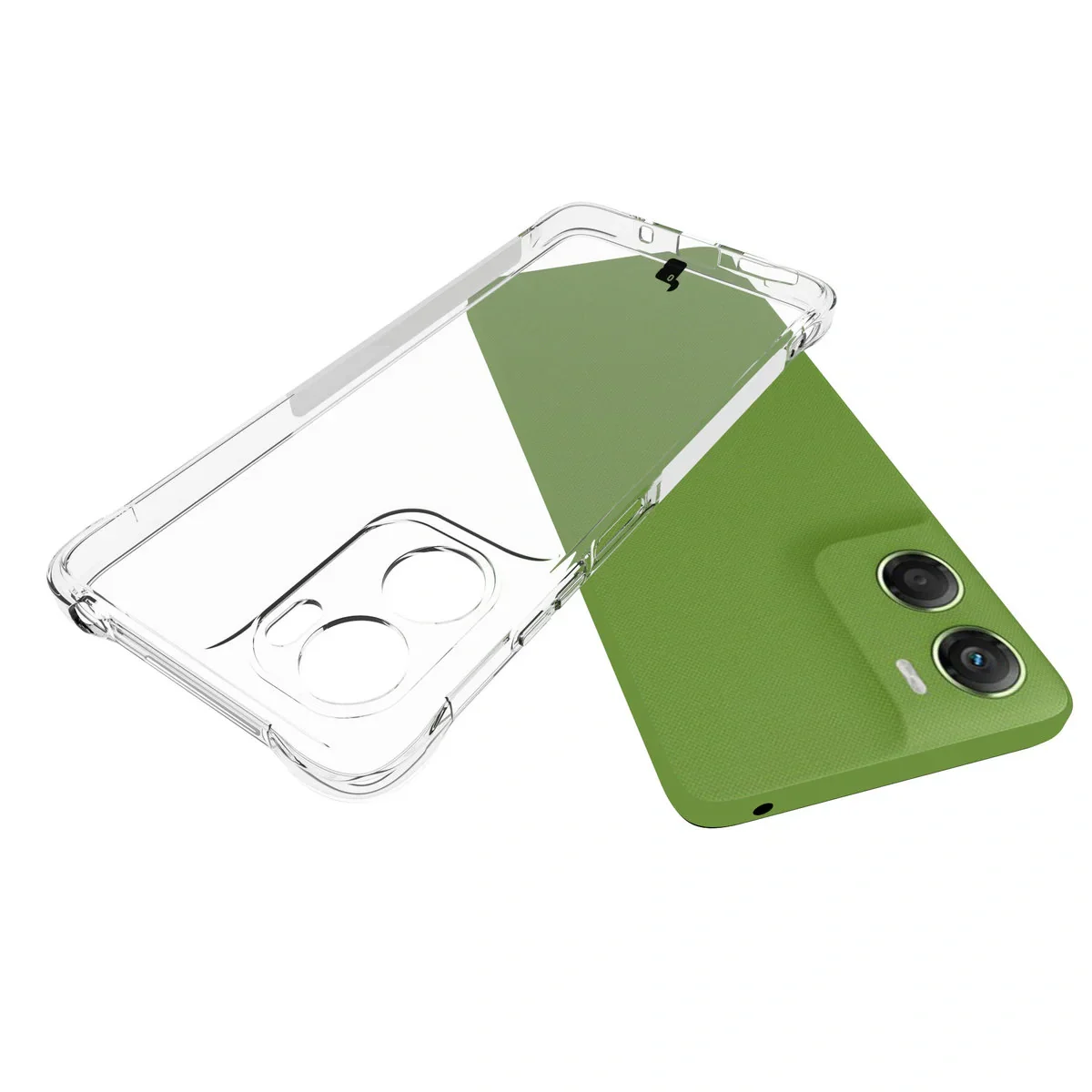 Handyhülle + 2x Folie für Motorola Moto G06 4G / G06 Power 4G, Bizon Case Clear Pack, Transparent - Image 5