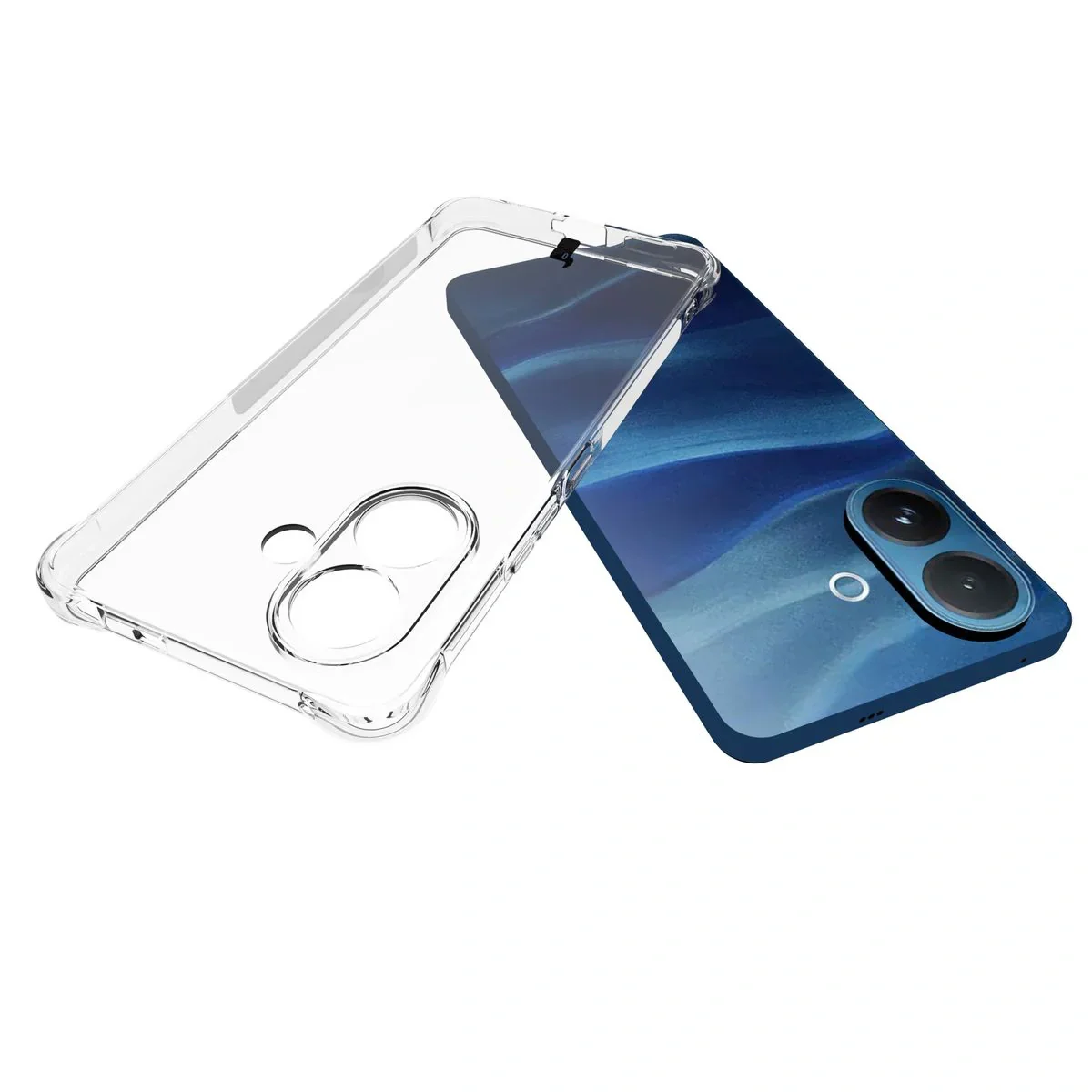 Handyhülle + 2x Folie für Vivo V60 Lite 5G, Bizon Case Clear Pack, Transparent - Image 5