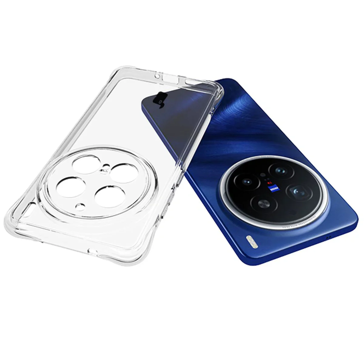 Handyhülle + 2x Folie für Vivo X200 Pro, Bizon Case Clear Pack, Transparent - Image 5
