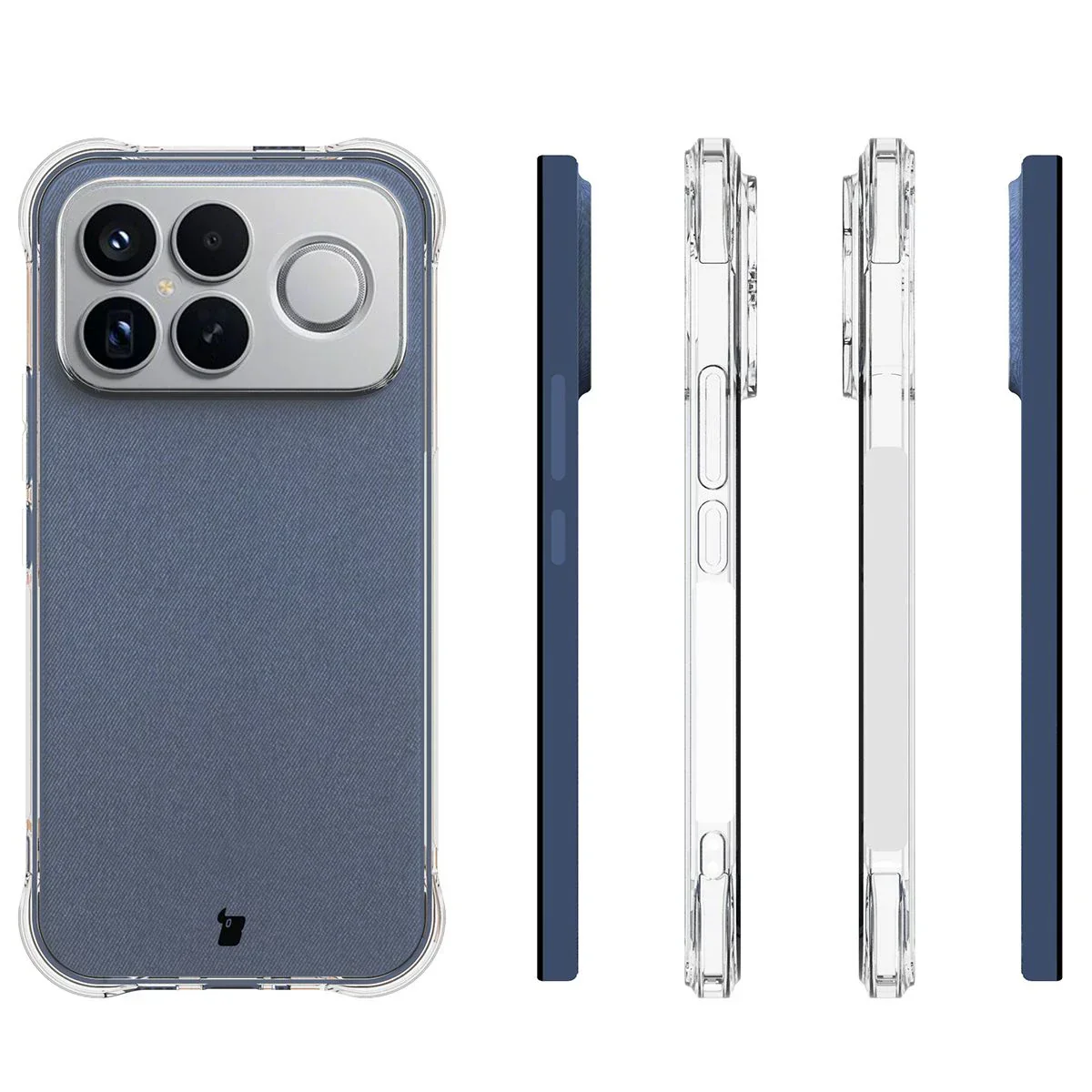 Handyhülle + 2x Folie für Xiaomi POCO F8 Ultra, Bizon Case Clear Pack, Transparent - Image 4