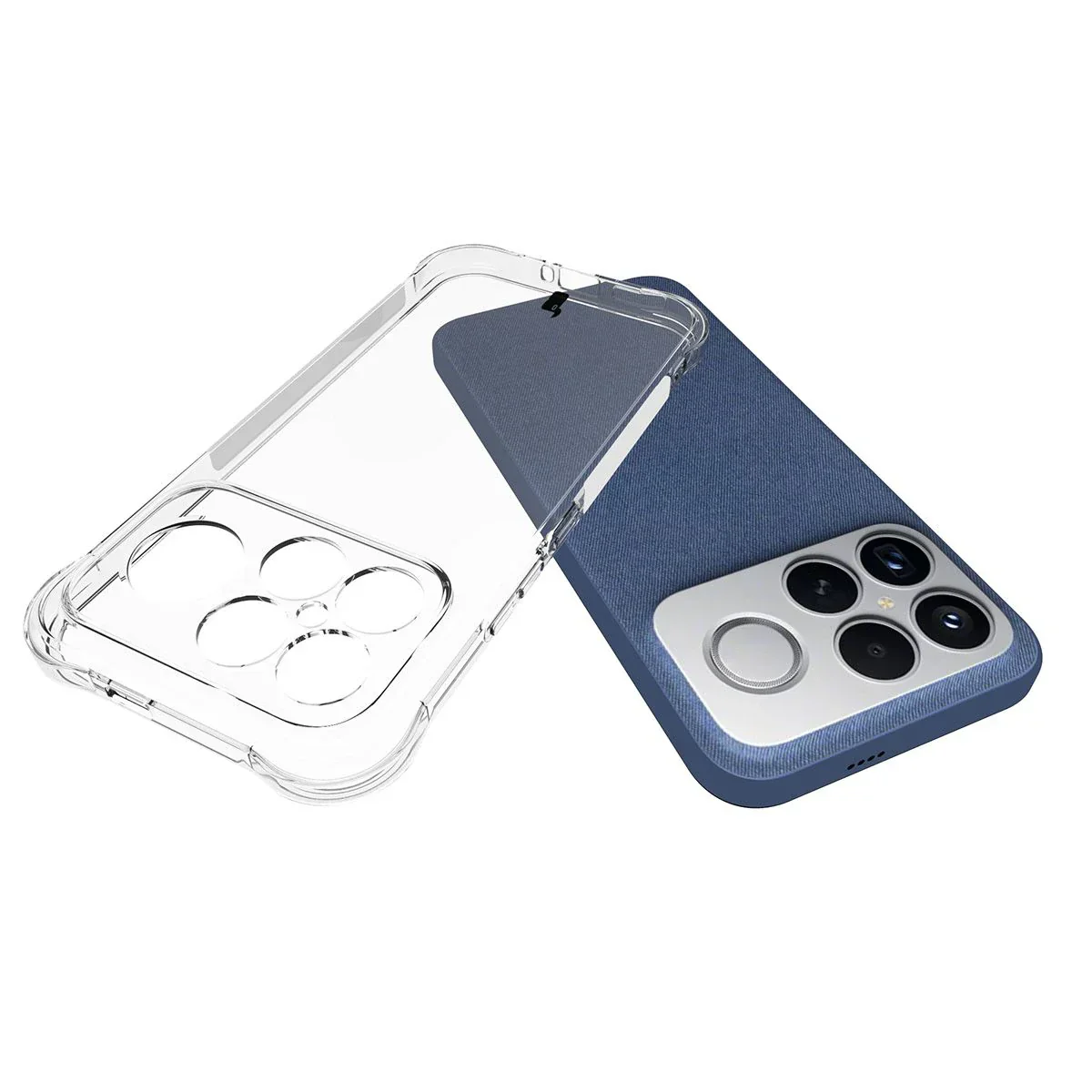 Handyhülle + 2x Folie für Xiaomi POCO F8 Ultra, Bizon Case Clear Pack, Transparent - Image 5