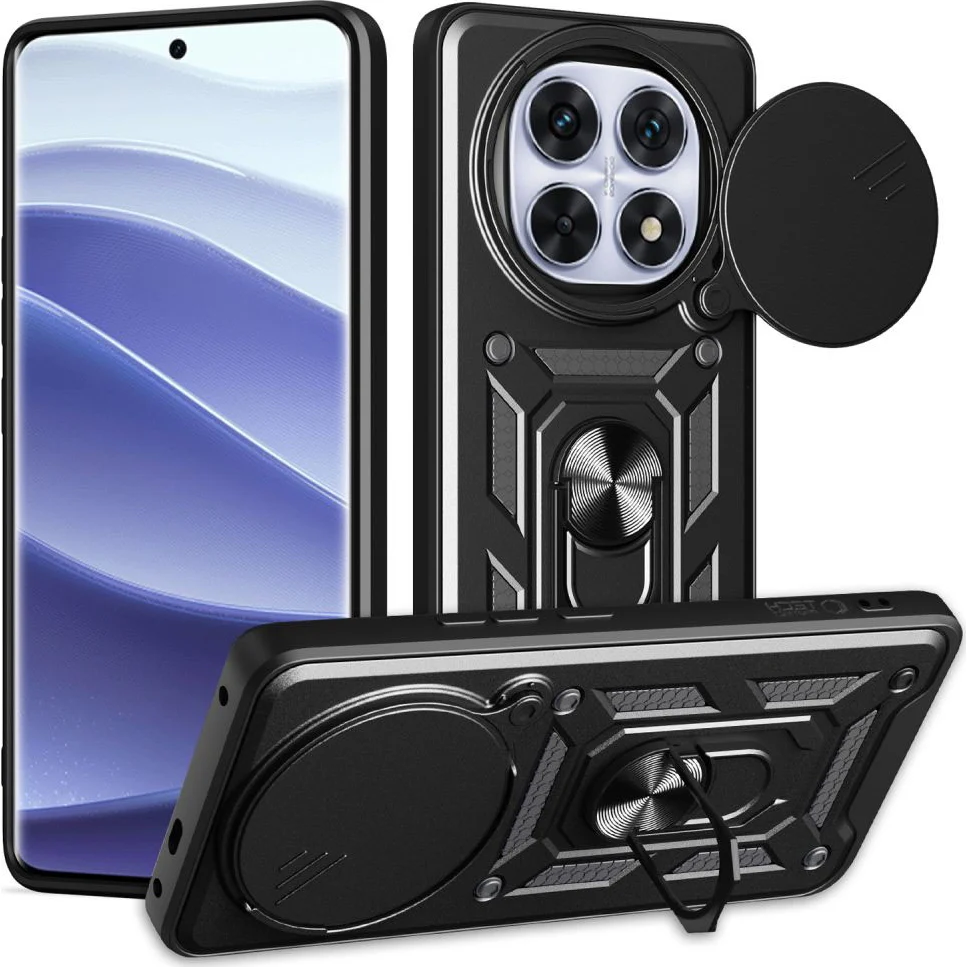 Handyhülle für Xiaomi Redmi Note 14 Pro 5G/ POCO X7 5G Tech-Protect Camshield Pro, Schwarz