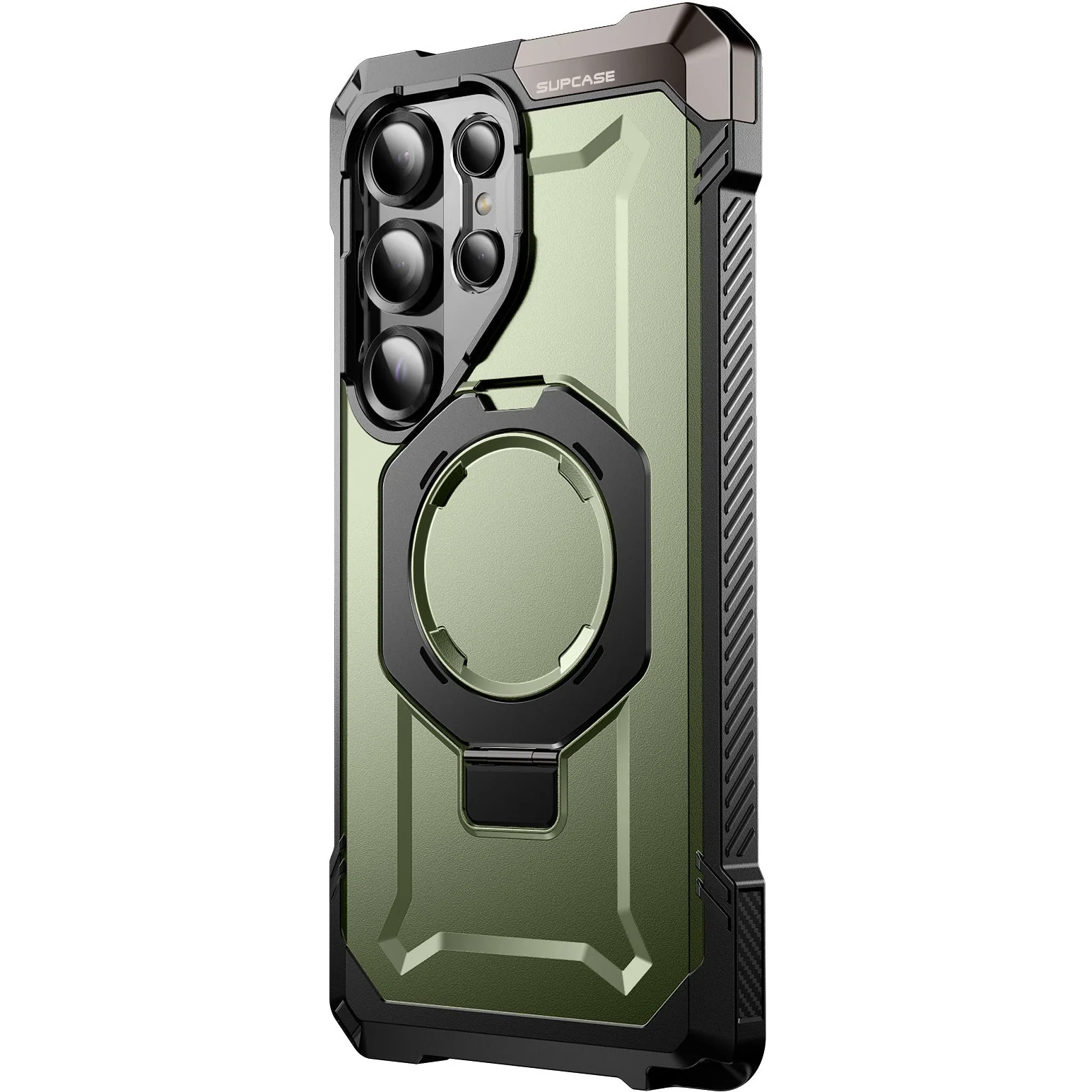 Handyhülle für Galaxy S25 Ultra, Supcase UB Grip Mag mit MagSafe, Schwarz-Grün - Image 2