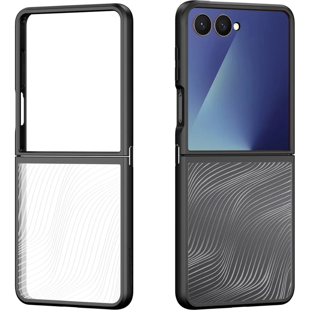 Handyhülle für Galaxy Z Flip7, Dux Ducis Aimo, Schwarz und Transparent - Image 2