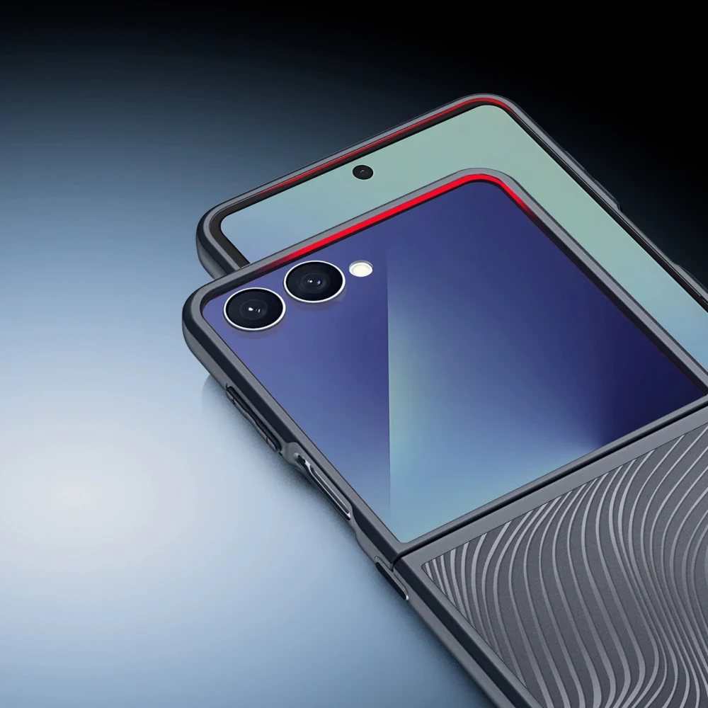 Handyhülle für Galaxy Z Flip7, Dux Ducis Aimo, Schwarz und Transparent - Image 3