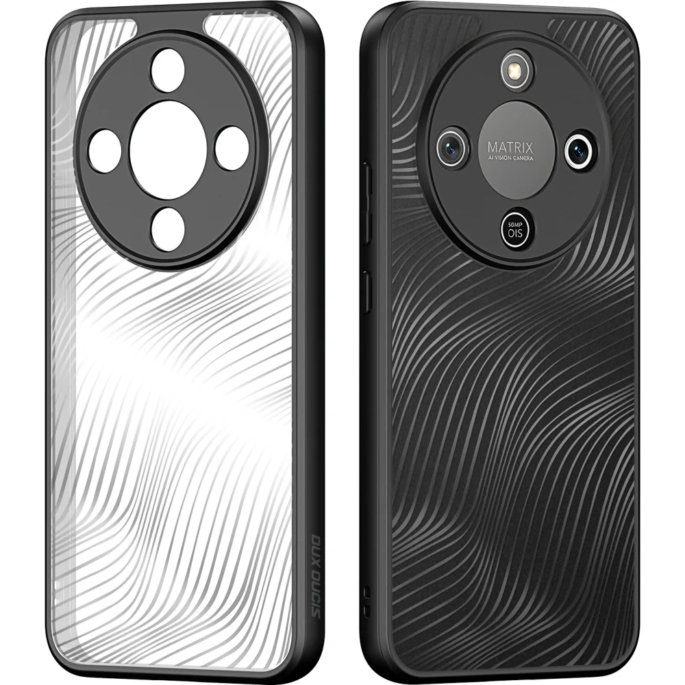 Handyhülle für Honor Magic8 Lite, Dux Ducis Aimo, Transparent mit schwarzen Rahmen - Image 3