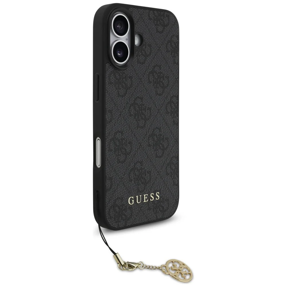 Handyhülle für iPhone 17, Guess 4G Charms Collection, Schwarz - Image 3