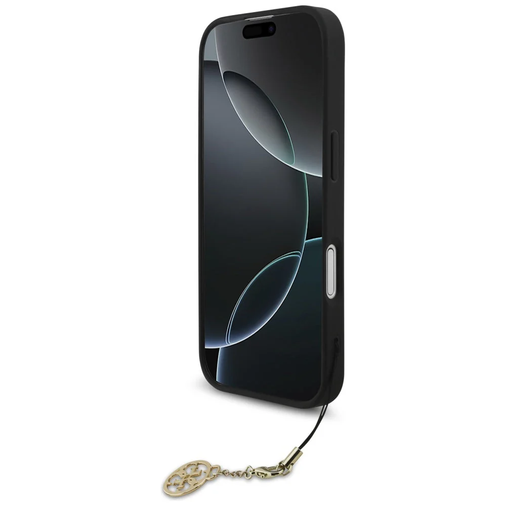 Handyhülle für iPhone 17, Guess 4G Charms Collection, Schwarz - Image 4