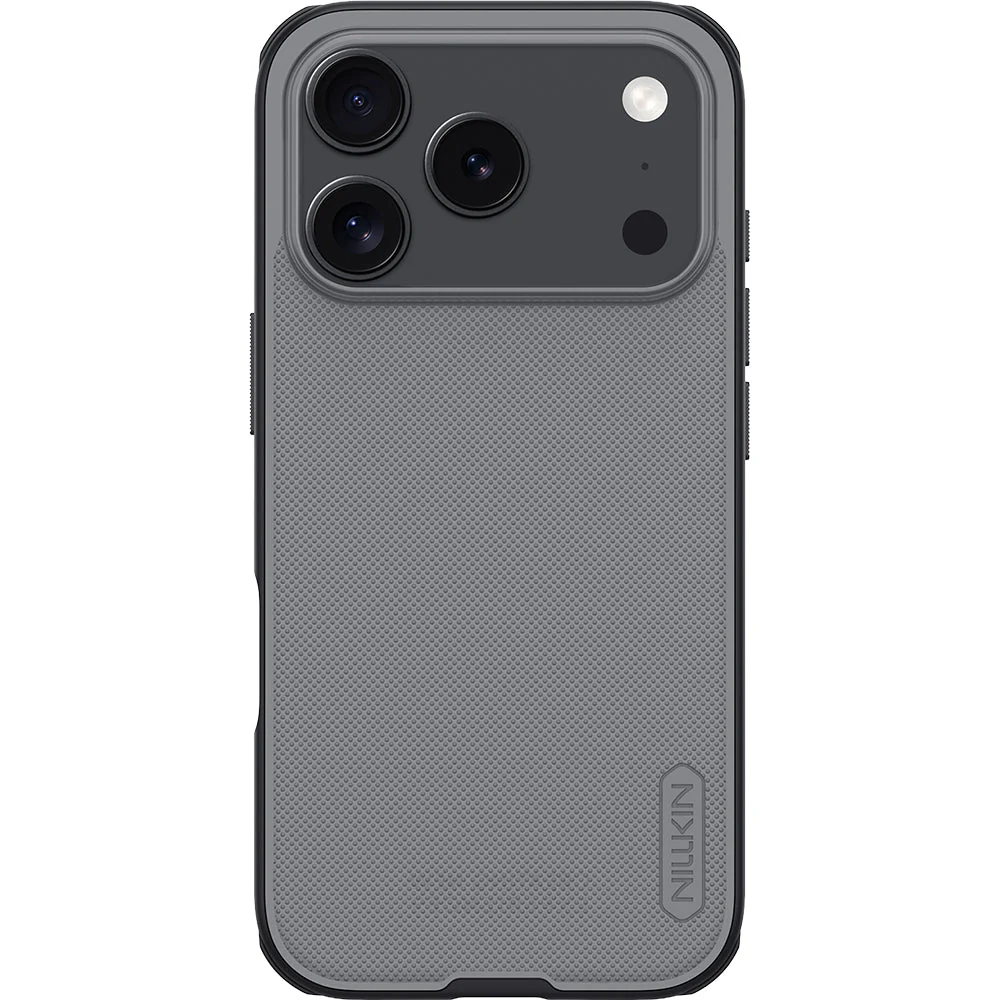 Handyhülle für iPhone 17 Pro, Nillkin Frosted Shield Pro, Durchscheinend-Schwarz