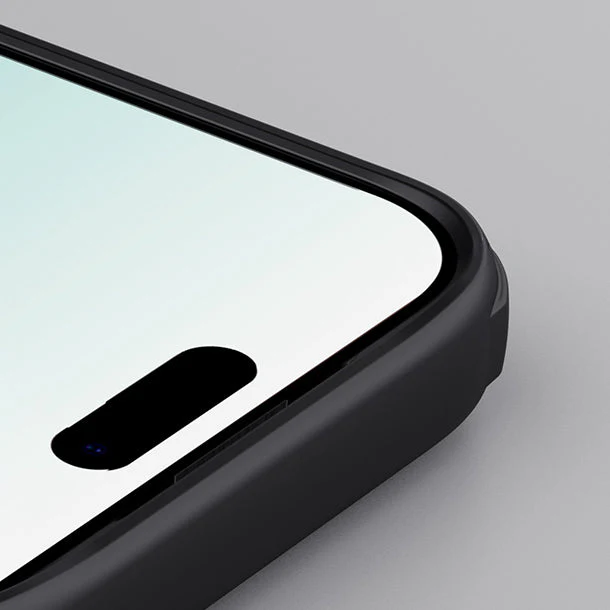 Handyhülle für iPhone 17 Pro, Nillkin Frosted Shield Pro, Durchscheinend-Schwarz - Image 6