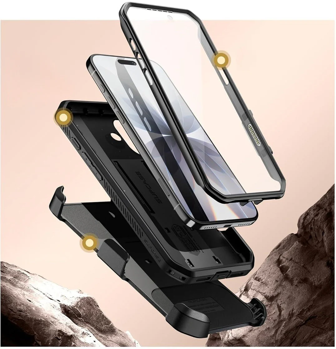 Handyhülle für iPhone 17, Supcase UB Pro SP (CC), Schwarz - Image 6