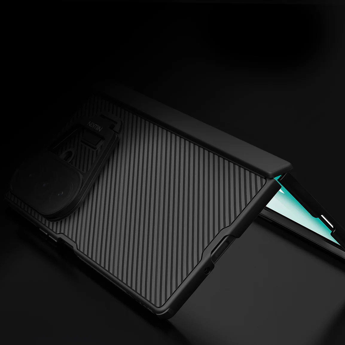 Handyhülle mit Kameraschutz für Galaxy Z Fold7, Nillkin CamShield Prop Magnetic, Schwarz - Image 7