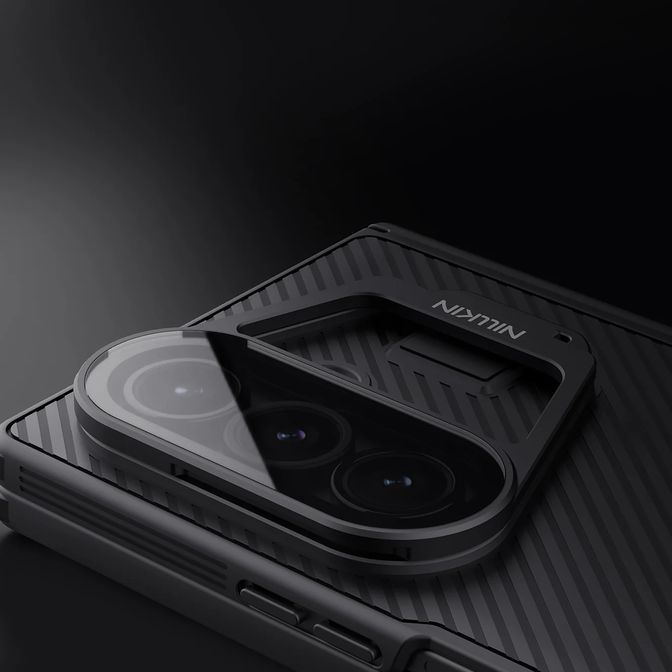 Handyhülle mit Kameraschutz für Galaxy Z Fold7, Nillkin CamShield Prop Magnetic, Schwarz - Image 9