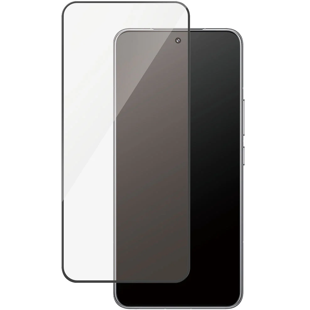Hartglas für Oppo Reno 13 F PanzerGlass Ultra-Wide Fit, schwarzem Rahmen