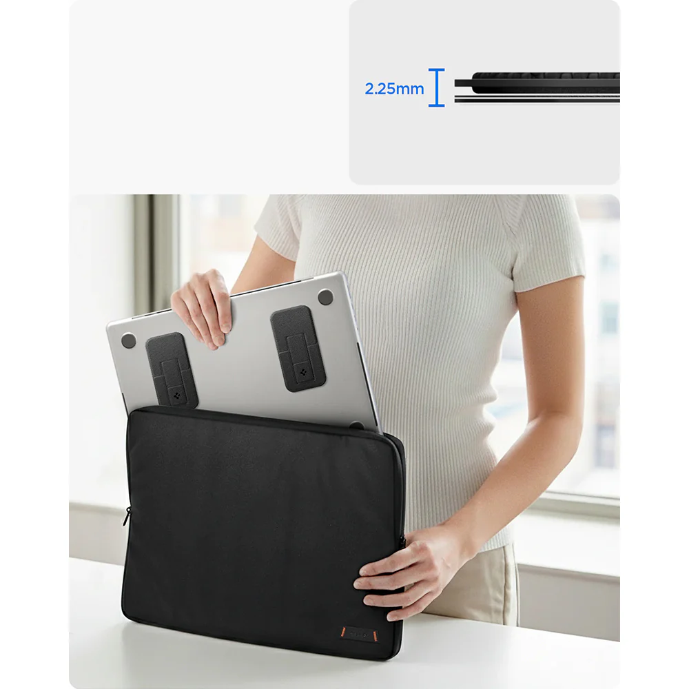 Höhenverstellbarer Ständer für Laptop und Tablet, Spigen Slimfold LD201-S2, Schwarz - Image 6
