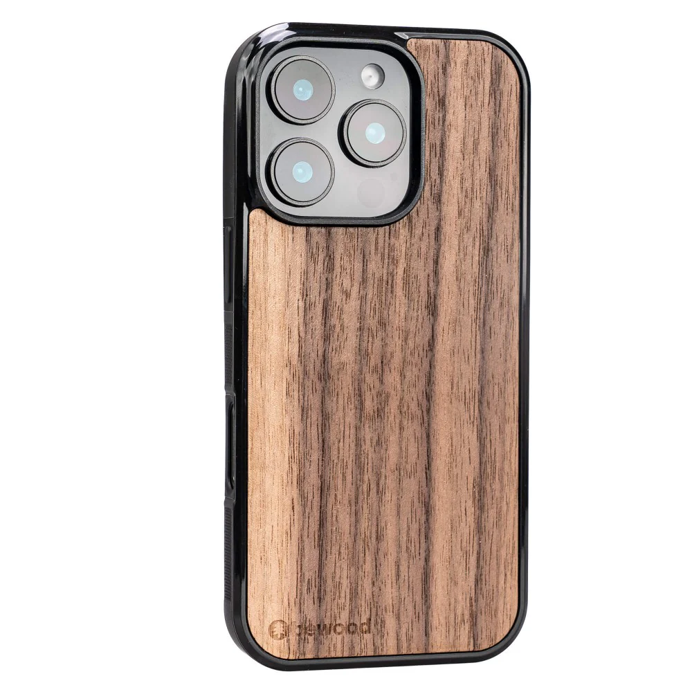 Holzhülle für iPhone 16 Pro, Bewood Amerikanischer Nussbaum - Image 2